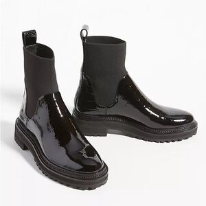 Loeffer Randall Bridget Chelsea Combat Boots, size 8